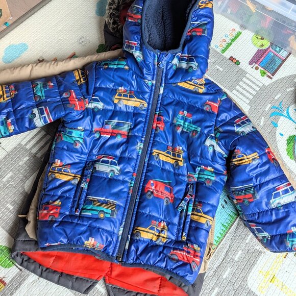 All 3 Bundle Oshkosh, Zara, Children's Place Winter Jacket 2T - 3T - Picture 6 of 12